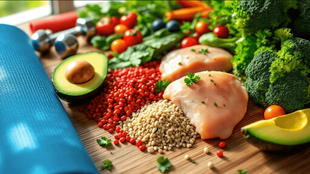 a group of food on a table
